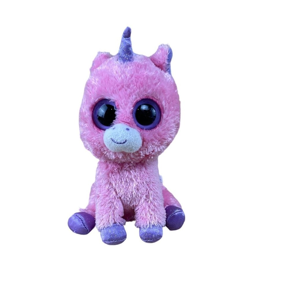 Ty Beanie Boos MAGIC the Unicorn 6" Solid Eyes Plush 2012 Stuffed Animal